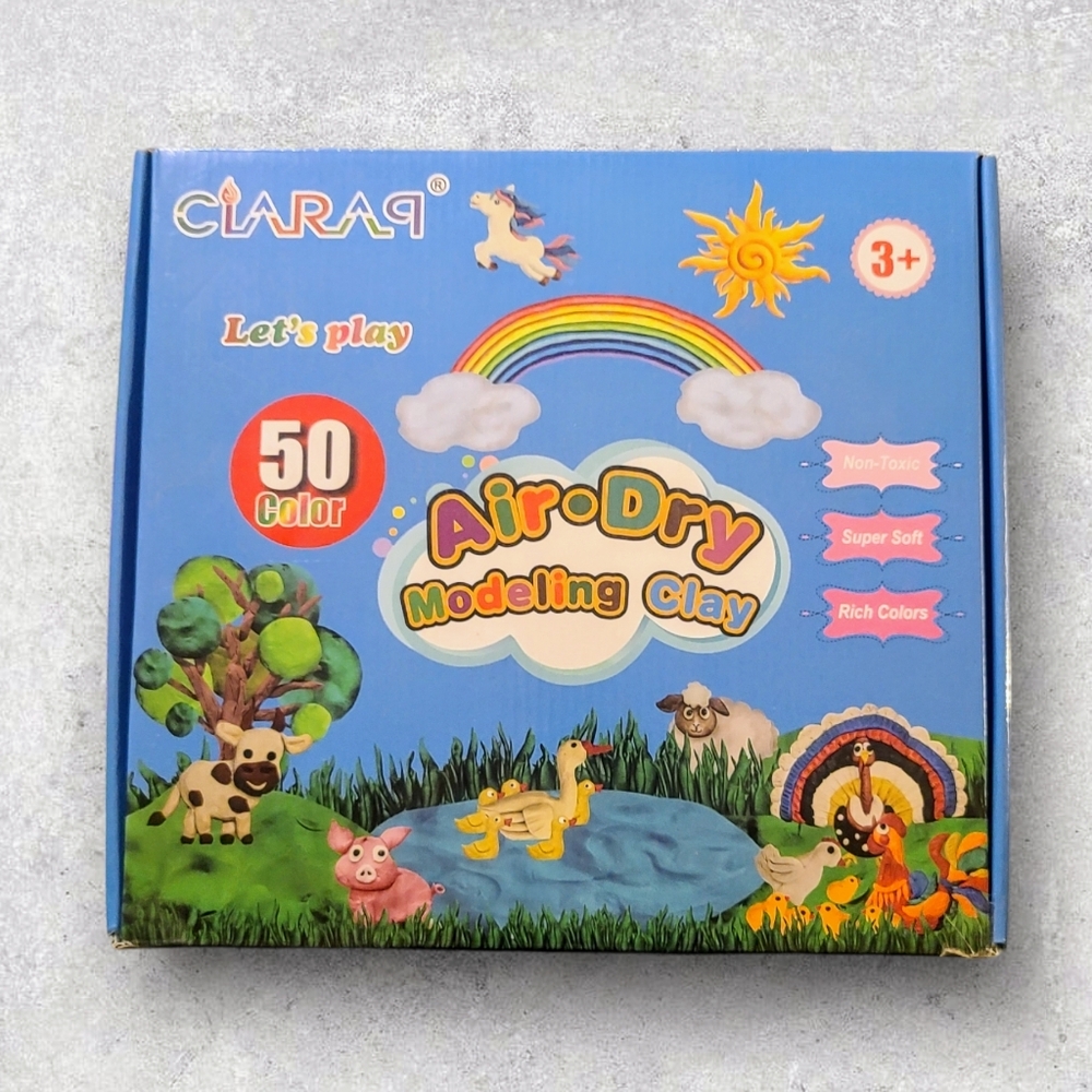NEW Air-Dry Modeling Clay Set 50 Colors